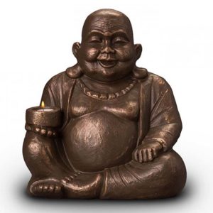 beleuchtete buddha duo art urne