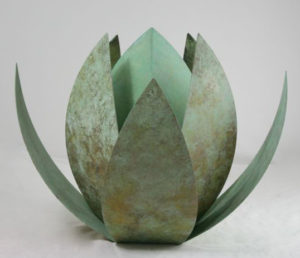 bronze lotus urne liter loxlg