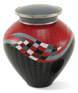 cloisonne urne opulenz rot