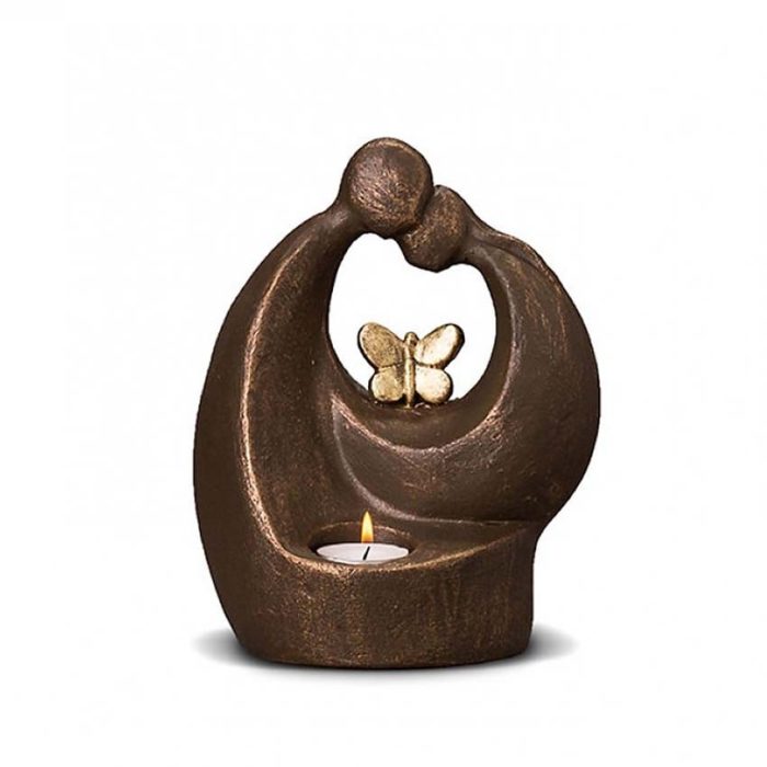 keramik art urne schmetterling