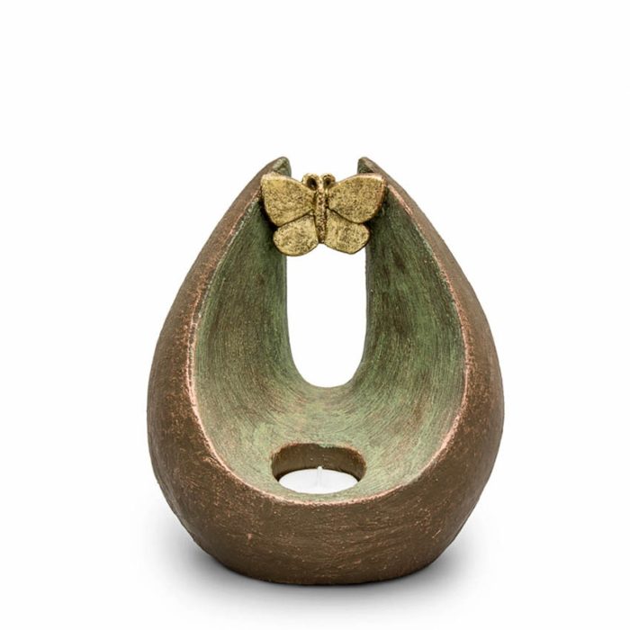 keramik art urne schmetterling liter UGK