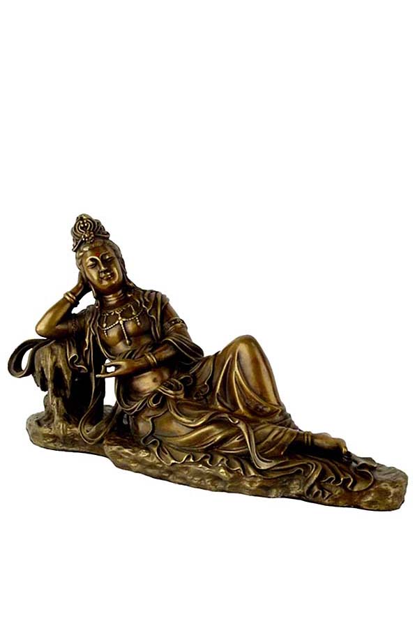 kleine chinesische weibliche buddha urne kwan yin