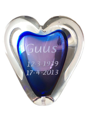 kristallglaser D mini herz urne