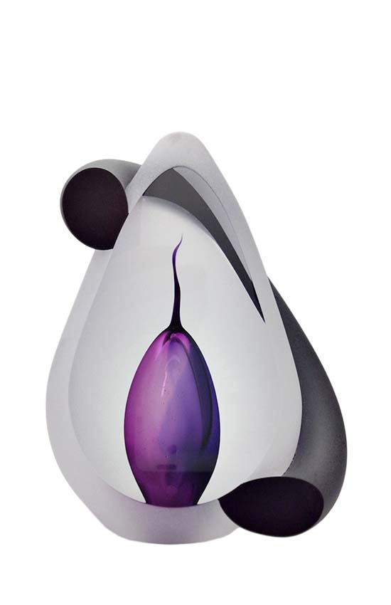 kristallglaser kleine d urne bogen lila premium