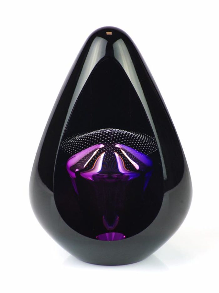 kristallglaser kleine d urne premium schwarz diamant