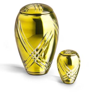 premium bohemian kristallglas urne