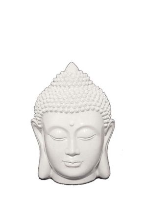 weisse mini buddha kopf urne