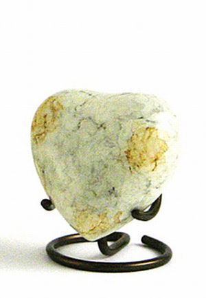 glenwood weisser marmor herz urne