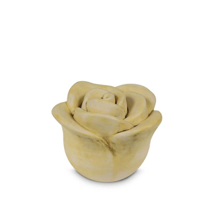 mini keramische gelbe rose tierurne