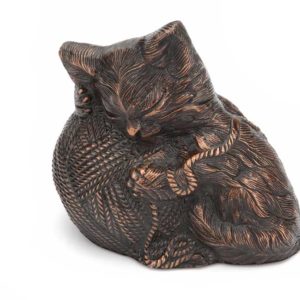 wertvoll kitty katzenurne bronze